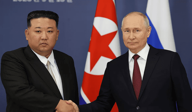  Vldimir Putin y Kim Jong-un tienen acuerdos estratégicos en apoyo de conflictos armados. Foto: Euronews.com   