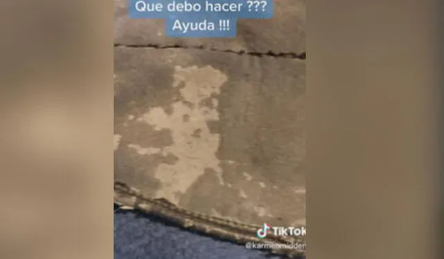 Prenda muestra evidente desgaste. Foto: TikTok    