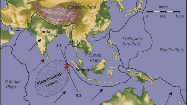  El hundimiento de una antigua placa oceánica fue provocado por el desplazamiento de la India hacia el norte y su colisión con Asia. Foto: La Vanguardia   