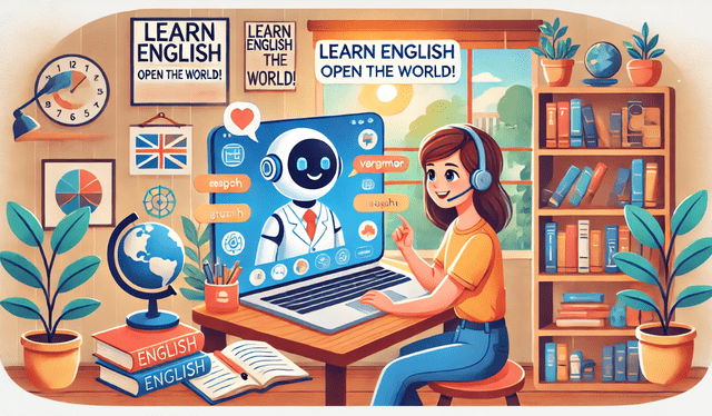  Aprender inglés con inteligencia artificial (IA) puede ser una experiencia enriquecedora y personalizada. Foto: chatgpt   