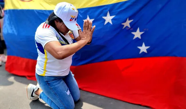  La fe de venezolanos en el 10 de enero para lograr el cambio. Créditos: Fiorella Alvarado / URPI-LR   