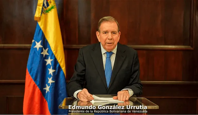  González Urrutia se proclamó como presidente de Venezuela y pidió al Ejército venezolano rebelarse contra el régimen de Maduro. Foto: captura de video/X/@EdmundoGU.   