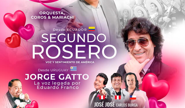 Segundo Rosero se presentará en Lima el 14 de febrero de 2025, en el festival 'Viva el Amor Fest'. Foto: difusión   