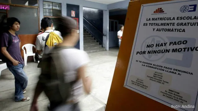  La matrícula es colegios públicos es gratuita