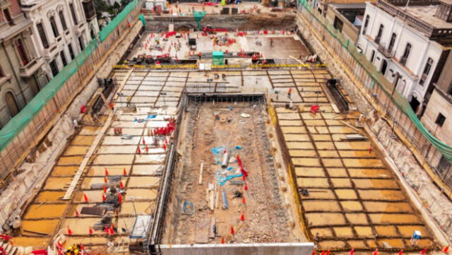 La Estación Central de la Línea 2 del Metro de Lima, ubicada en la avenida Paseo Colón, en el Cercado de Lima. Foto: MTC   