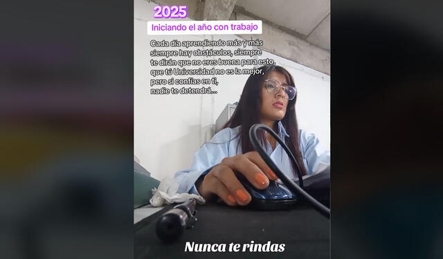 Historia de perseverancia es viral en redes. Foto: TikTok   