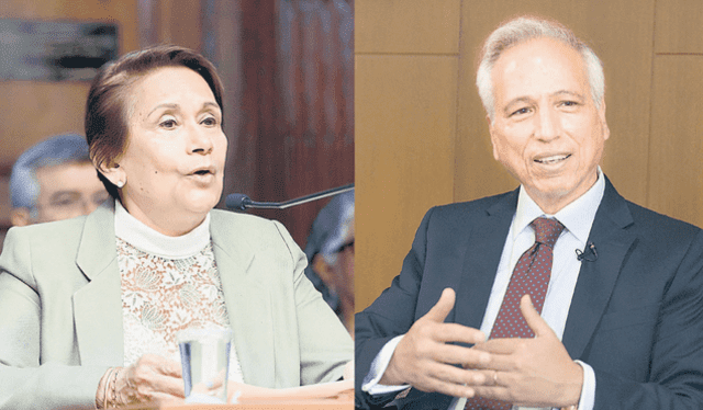 Exmiembros de la JNJ, Inés Tello y Aldo Vásquez. 