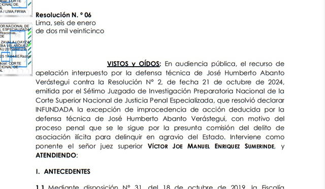 Resolución judicial que reconoce el valor de interpretar las leyes peruanas   