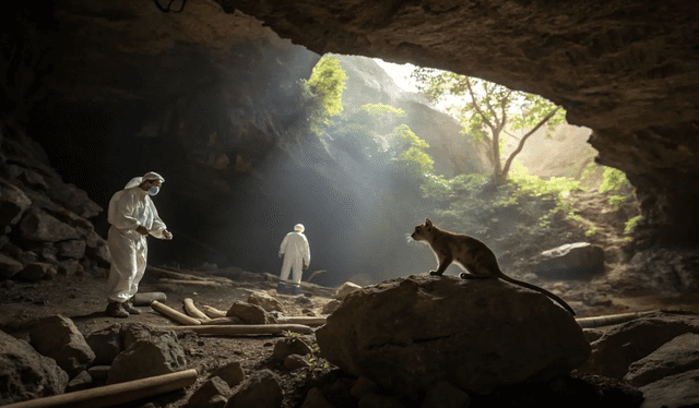  Desde 2013 se realizan excavaciones en la cueva de Hualongdong, situada en la provincia de Anhui. Foto: Techno-Science.    