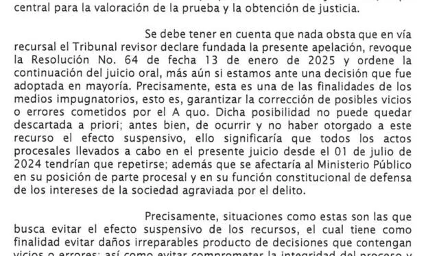 Fiscal reconoce que el paso del tiempo juega en su contra   