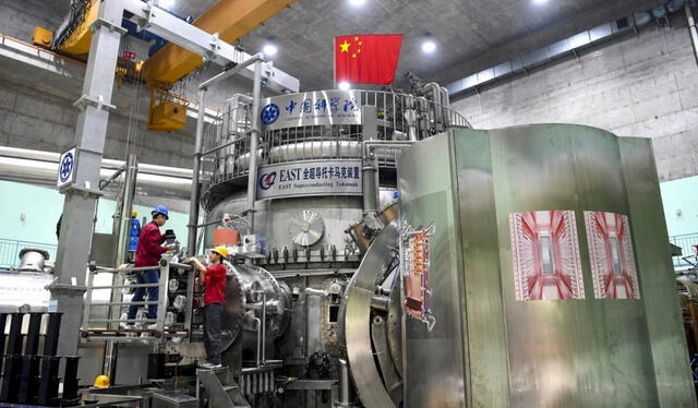 El 'sol artificial' fue encendido por encima de los 100 millones de grados durante casi 7 minutos. Foto: ABC. El 'sol artificial' fue encendido por encima de los 100 millones de grados durante casi 7 minutos. Foto: ABC.