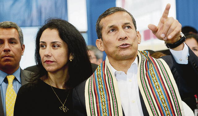 Nadine Heredia Alarcón y el ex presidente Ollanta Humala   