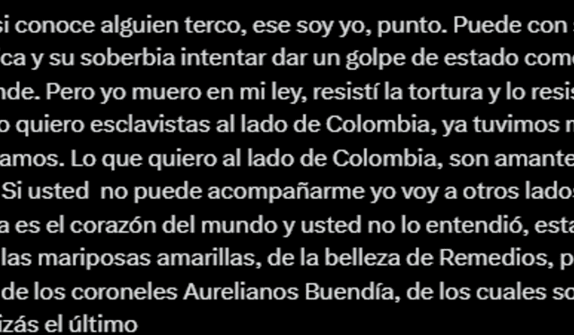  El presidente de Colombia, Gustavo Petro, se manifestó a través de sus redes sociales a las sanciones de Trump. Foto: captura Twitter de Gustavo Petro   