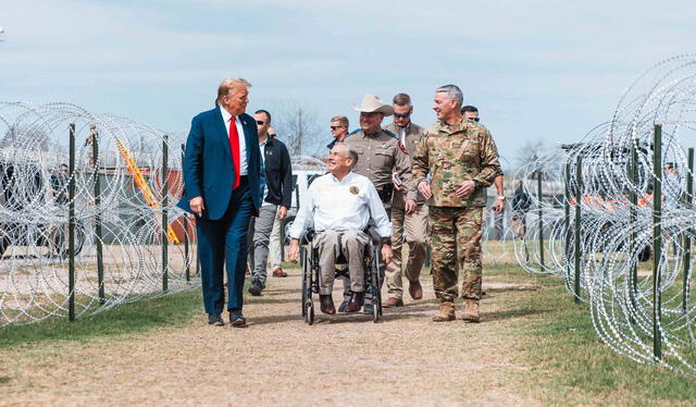  Greg Abbott ha demostrado su apoyo al presidente Donald Trump. Foto: X<br>   