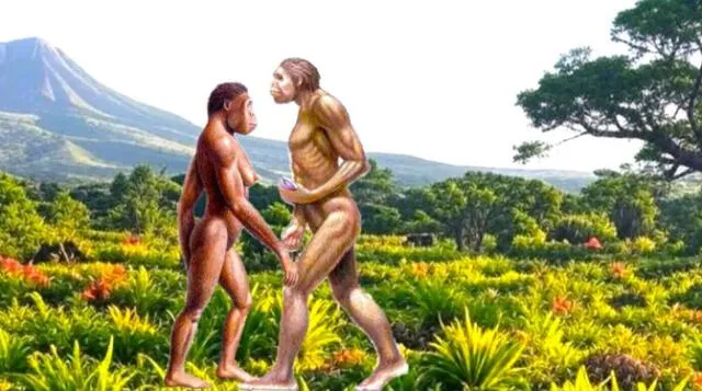  Los antecesores de los humanos, como el Australopithecus, tenían una alimentación mayoritariamente basada en plantas, similar a la de los chimpancés modernos. Foto: Diario La Página   