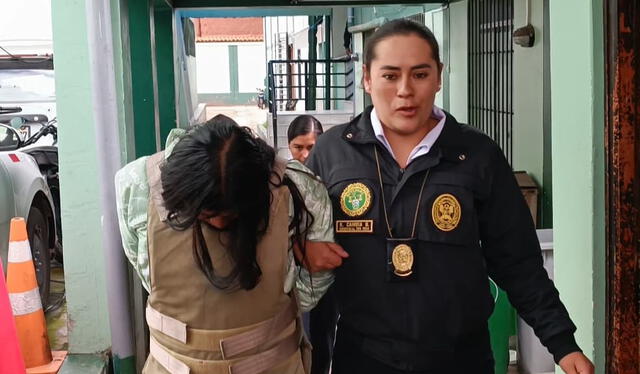 La mujer detenida se encargó de captar a la menor para que sea violentada. Foto: Luis Álvarez   