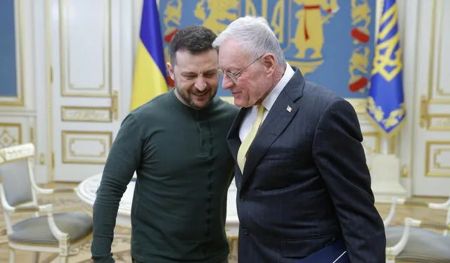 Keith Kellog mantuvo un "extenso y positivo diálogo" con Zelensky. Foto: EFE. Keith Kellog mantuvo un "extenso y positivo diálogo" con Zelensky. Foto: EFE.