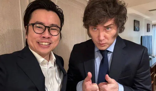 Peh y Milei se habrían reunido en el Tech Forum LATAM, en 2024. Foto: La Nación Peh y Milei se habrían reunido en el Tech Forum LATAM, en 2024. Foto: La Nación