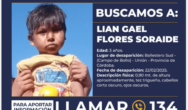  La búsqueda se centra en una zona rural compleja de Argentina. Foto: X   