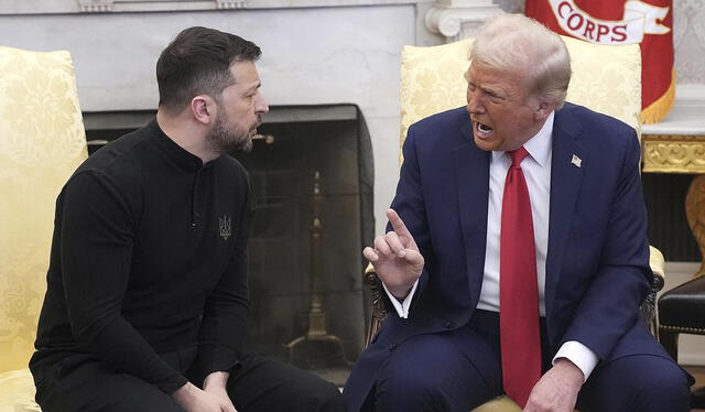 Trump y Zelensky protagonizaron una tensa discusión en el Despacho Oval de la Casa Blanca. Foto: AFP Trump y Zelensky protagonizaron una tensa discusión en el Despacho Oval de la Casa Blanca. Foto: AFP
