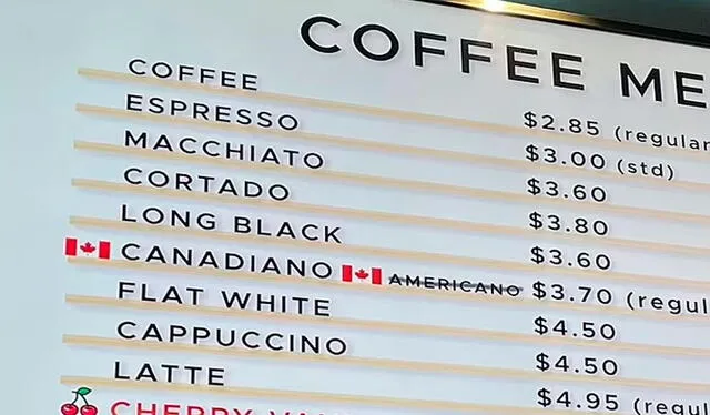Algunos restaurantes tomaron la decisión de cambiarle el nombre al cafe. Foto: X   