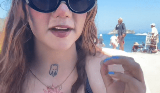 La creadora de contenido compartió sus días en las playas del Caribe. Foto: TikTok   