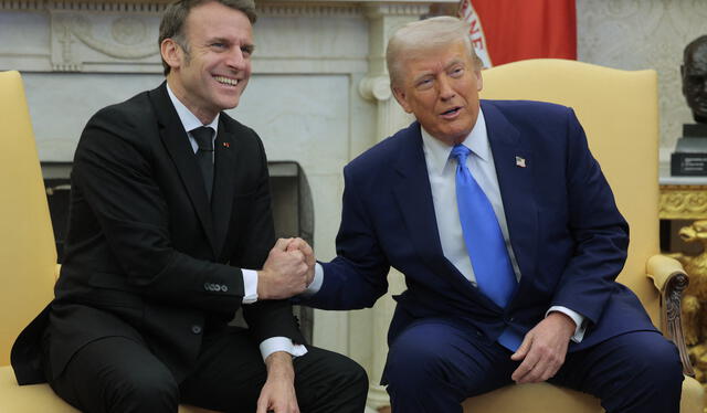 Macron consideró "incomprensibles" los aranceles de EE. UU. a productos europeos y confió en "disuadir" a Trump. Foto: AFP. Macron consideró "incomprensibles" los aranceles de EE. UU. a productos europeos y confió en "disuadir" a Trump. Foto: AFP.