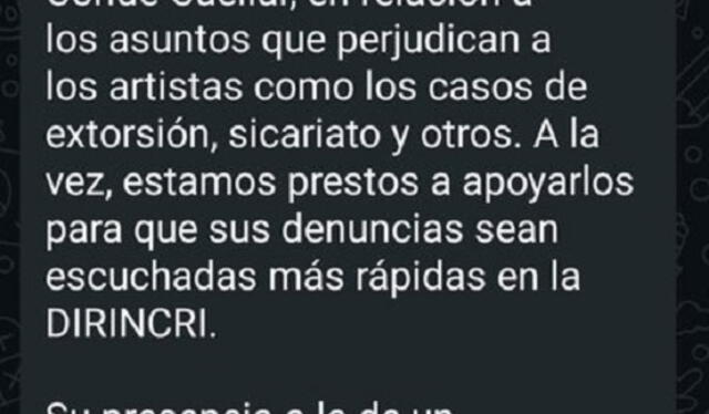 El mensaje de la congresista Patricia Juárez a los artistas   