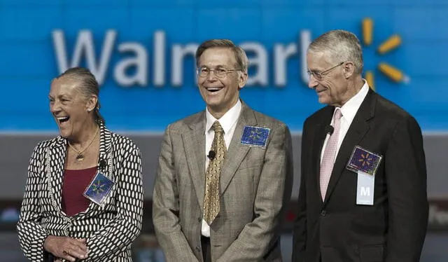 La familia Walton, con una fortuna de US$432.000 millones, lidera la lista de los más ricos del mundo, siendo dueña de Walmart. Foto: Bloomberg. La familia Walton, con una fortuna de US$432.000 millones, lidera la lista de los más ricos del mundo, siendo dueña de Walmart. Foto: Bloomberg.