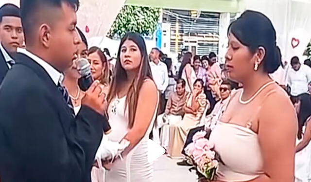  Al parecer, a la novia no le importó el reclamo y continuó con la boda en Piura. Foto: composición LR/ TikTok/ @noticiaspiura   