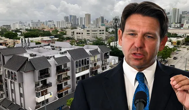 La ley fimada por Ron DeSantis provocó una inestabilidad en los precios de las viviendas en Florida. Foto: Composición LR/DLA/AFP La ley fimada por Ron DeSantis provocó una inestabilidad en los precios de las viviendas en Florida. Foto: Composición LR/DLA/AFP