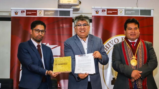 El documento fue hallado en Argentina, donde finalmente se logró la repatriación gracias al trabajo conjunto de las autoridades peruanas y argentinas. Foto: Diario Correo El documento fue hallado en Argentina, donde finalmente se logró la repatriación gracias al trabajo conjunto de las autoridades peruanas y argentinas. Foto: Diario Correo