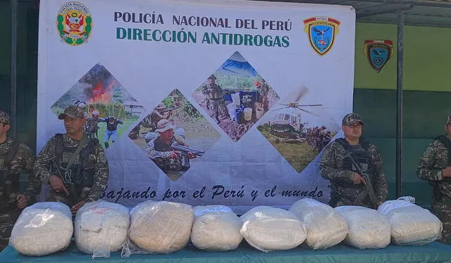 Droga estaba valorizada en más de un millón de soles. Créditos: Almendra Ruesta / La República.<br><br> Droga estaba valorizada en más de un millón de soles. Créditos: Almendra Ruesta / La República.<br><br>