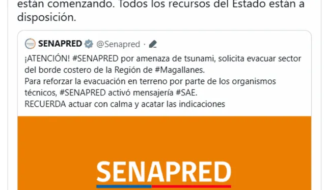 El presidente, Gabriel Boric emitió un comunicado tras el terremoto que acudió el sur de Chile. Foto: X El presidente, Gabriel Boric emitió un comunicado tras el terremoto que acudió el sur de Chile. Foto: X