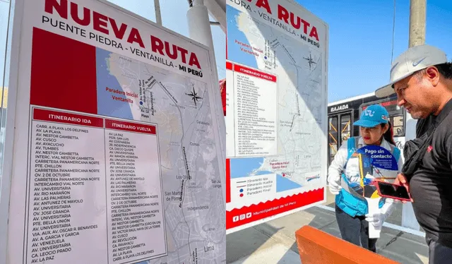 Este nuevo recorrido permitirá que los vecinos de Mi Perú ya no dependan de los colectivos. Foto: Composición LR/ ATU/ Facebook Este nuevo recorrido permitirá que los vecinos de Mi Perú ya no dependan de los colectivos. Foto: Composición LR/ ATU/ Facebook