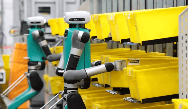 Amazon invierte miles de millones en robots para hacer más eficiente y rentable su cadena de envíos. Foto: Amazon Amazon invierte miles de millones en robots para hacer más eficiente y rentable su cadena de envíos. Foto: Amazon