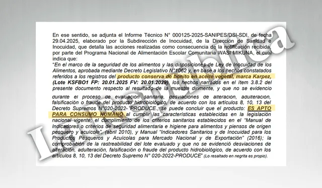 Qali Warma | Leslie Urteaga | Midis | Karpez | Karsol | Pez del Oriente
