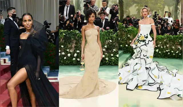  Empresas compran mesas para invitar a celebridades, asegurando que no tengan que pagar por su asistencia. Fotos: composición: Met Gala   