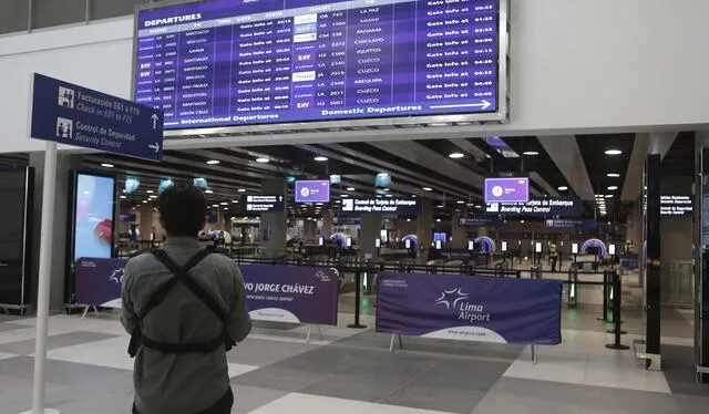 Embarque. Habrá 90 módulos de check-in para el público. Foto: Marco Cotrina Embarque. Habrá 90 módulos de check-in para el público. Foto: Marco Cotrina