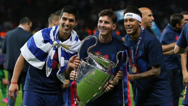  El tridente conformado por Leo Messi, Neymar y Luis Suárez fue uno de los más letales en la historia de la competición europea. Foto: Diario AS   