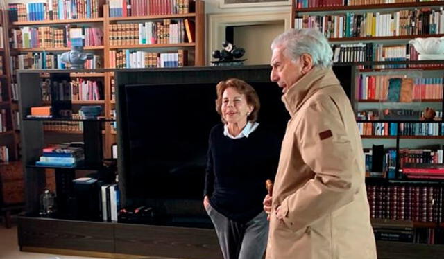 Mario Vargas Llosa al lado de su exesposa Patricia en su casa de Barranco. Foto: Diario Expreso Mario Vargas Llosa al lado de su exesposa Patricia en su casa de Barranco. Foto: Diario Expreso