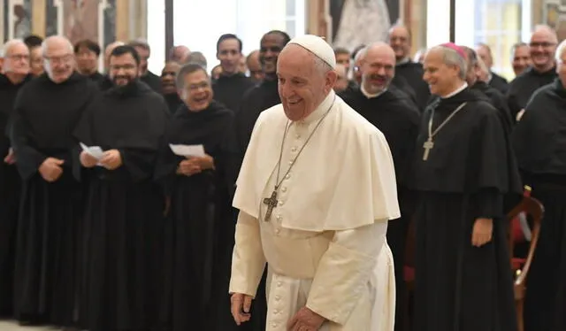 En el 2019, el papa Francisco tuvo un acercamiento a la Orden de San Agustín. "Vivir de tal modo de mostrar a Dios vivo en el mundo", fue su mensaje. Foto: difusión En el 2019, el papa Francisco tuvo un acercamiento a la Orden de San Agustín. "Vivir de tal modo de mostrar a Dios vivo en el mundo", fue su mensaje. Foto: difusión