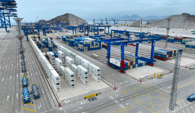 El megapuerto de Chancay crea una ruta directa con el puerto de Shanghái. Foto: Perú Retail El megapuerto de Chancay crea una ruta directa con el puerto de Shanghái. Foto: Perú Retail