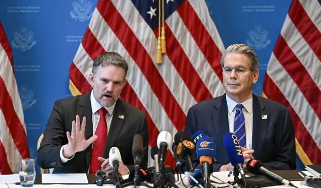 Scott Bessent, a la derecha, y el representante comercial de Estados Unidos, Jamieson Greer, en Ginebra el 12 de mayo. Foto: Fabrice Coffrini/AFP/Getty Images Scott Bessent, a la derecha, y el representante comercial de Estados Unidos, Jamieson Greer, en Ginebra el 12 de mayo. Foto: Fabrice Coffrini/AFP/Getty Images