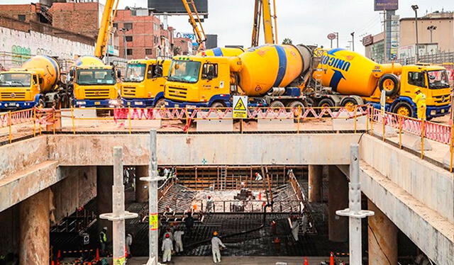  La Línea 2 de Lima no alcanza ni dos tercios de ejecución tras once años. Foto: Gob.Pe   