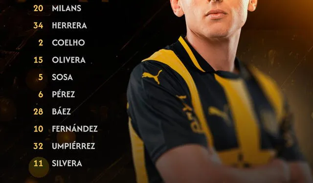 Equipo de Peñarol por Copa Libertadores. Foto: Peñarol Equipo de Peñarol por Copa Libertadores. Foto: Peñarol