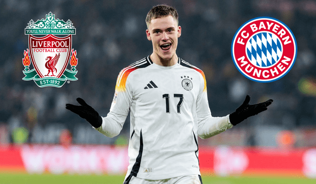  Florian Wirtz recibe dos grandes ofertas de fichaje del Bayern de Múnich y Liverpool. Foto: Composición LR/ @pubitysport/ Bayern/ Liverpool   