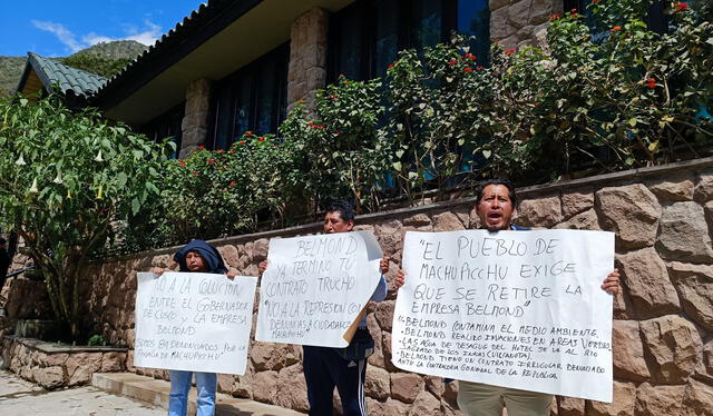 Los vecinos de Machu Picchu pide que la empresa Belmond entregue la administración del hotel Los vecinos de Machu Picchu pide que la empresa Belmond entregue la administración del hotel