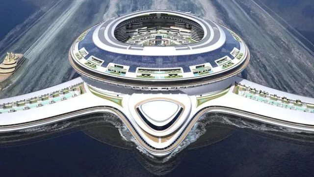 on forma de tortuga marina, este proyecto busca convertirse en la estructura flotante más grande jamás construida. Foto: Robb Report on forma de tortuga marina, este proyecto busca convertirse en la estructura flotante más grande jamás construida. Foto: Robb Report