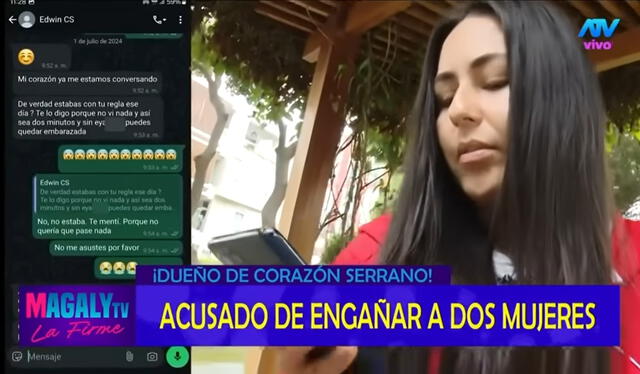 Aida Rojas, conocida como 'Reyna Colibrí', filtró conversaciones privadas de WhatsApp. Foto: Magaly TV la firme Aida Rojas, conocida como 'Reyna Colibrí', filtró conversaciones privadas de WhatsApp. Foto: Magaly TV la firme